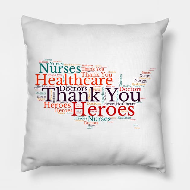 Thank you American Healthcare Workers. Pillow by maro_00