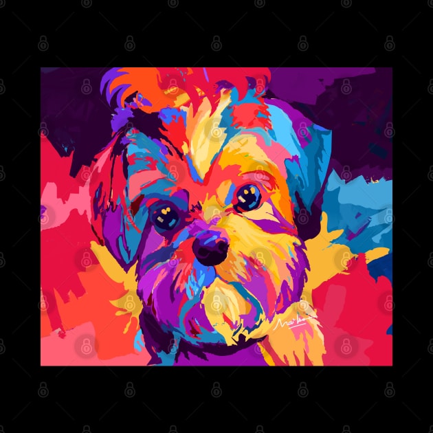 Shih tzu dog by mailsoncello