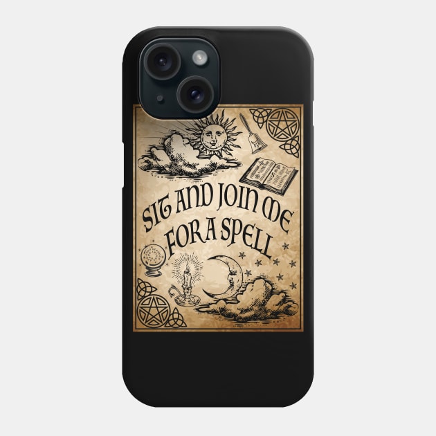 Join me for a spell Phone Case by RavenWake