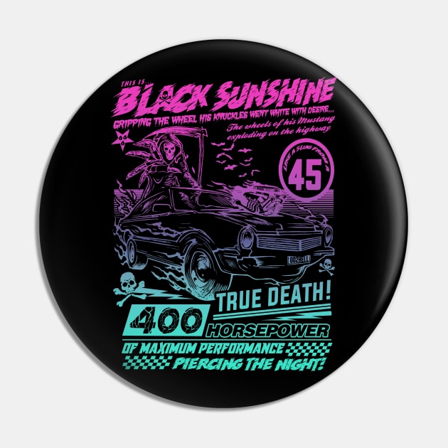 "BLACK SUNSHINE" MIAMI Pin by joeyjamesartworx