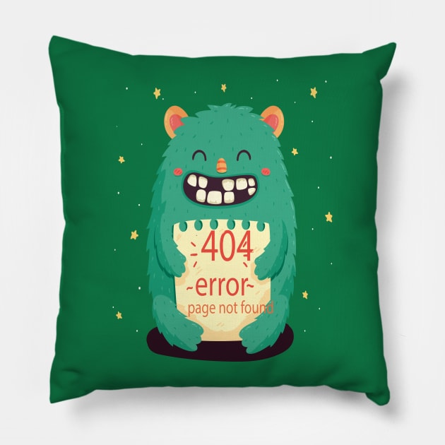 Error 404 Pillow by Mako Design 