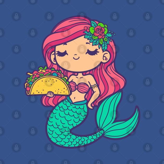 Mermaid with a Taco by DavesTees