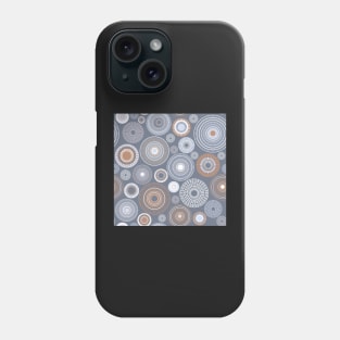 Kopie von Kopie von colorful circles | green and coral Phone Case