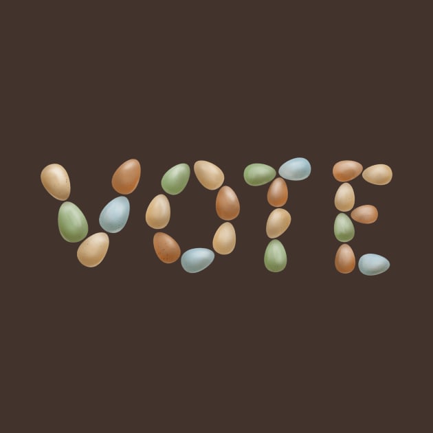 Vote! (Multi-colored Eggs) by Star Sandwich