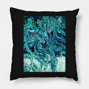 Dangerously Deciduous - Acrylic Pour Painting Pillow