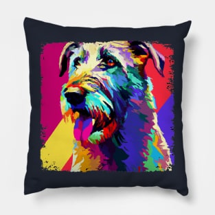 Irish Wolfhound Pop Art - Dog Lover Gifts Pillow