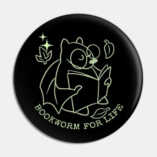 bookworm for life Pin