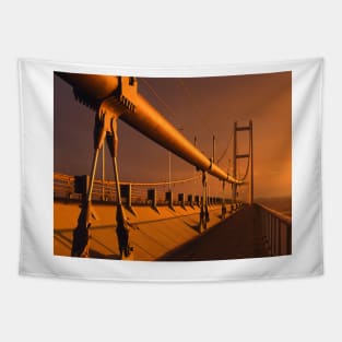 Humber Bridge at Sunset Tapestry