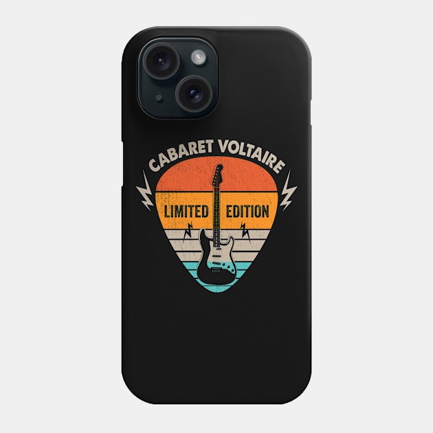 Vintage Cabaret Voltaire Name Guitar Pick Limited Edition Birthday Phone Case by Monster Mask