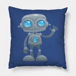 waving robot1 Pillow