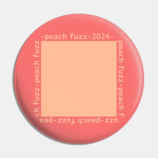 Peach Fuzz Color of the Year 2024 Swatch Pin