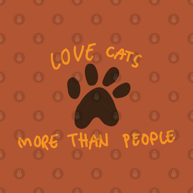 Love cats more than people by blckpage