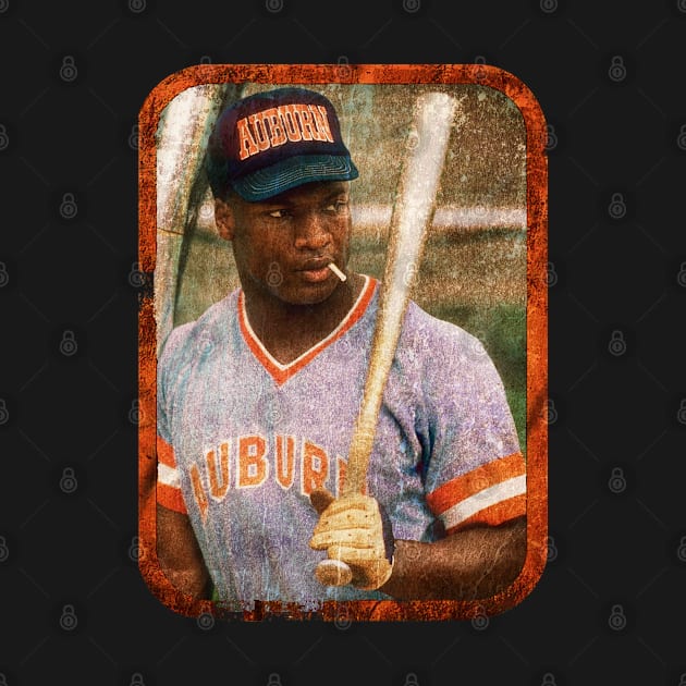 Bo Jackson in Auburn Tigers baseball vintage by gulymaiden