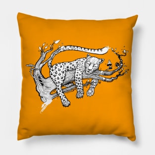 Sleeping leopard Pillow