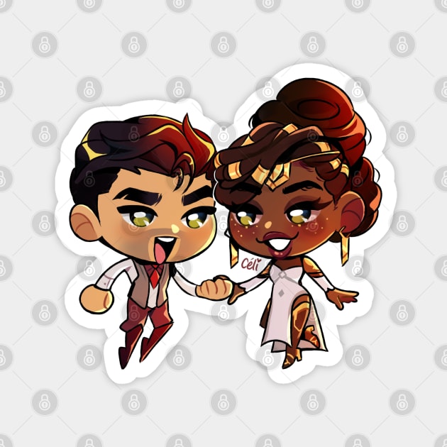 jayce & mel Magnet by pianta