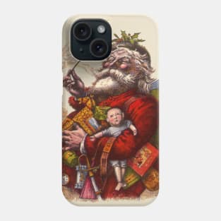 Victorian Christmas Santa Claus Phone Case