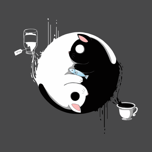 Ying Yang Cats by Vallina84