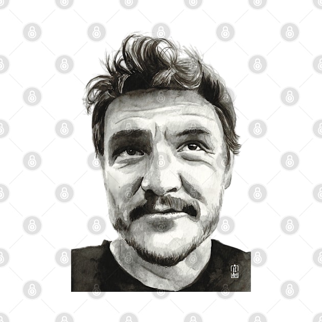 Pedro pascal by Lucy Chambers Art 