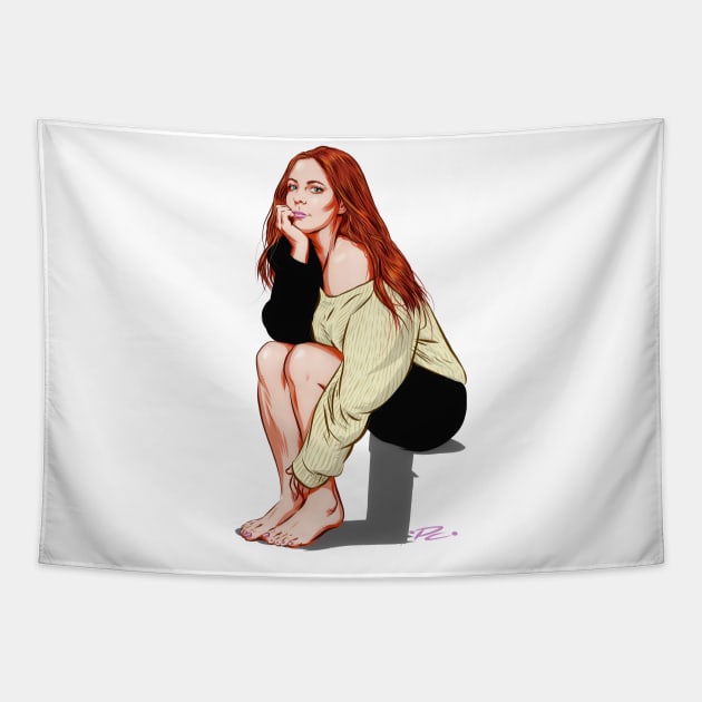 Sara Evans - An illustration by Paul Cemmick Tapestry by PLAYDIGITAL2020