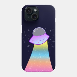 Pastel Sparkle UFO Phone Case