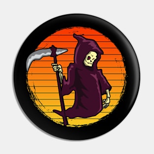 The Reaper Funny Halloween Pin