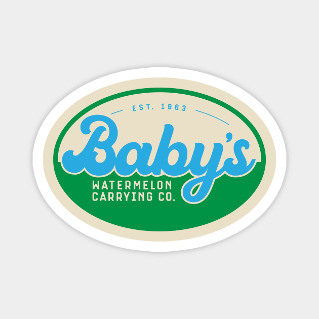 Baby's Watermelon Carrying Company Magnet by mikevotava