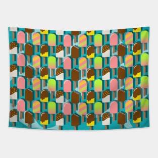 Kawaii ice lolly pattern Tapestry