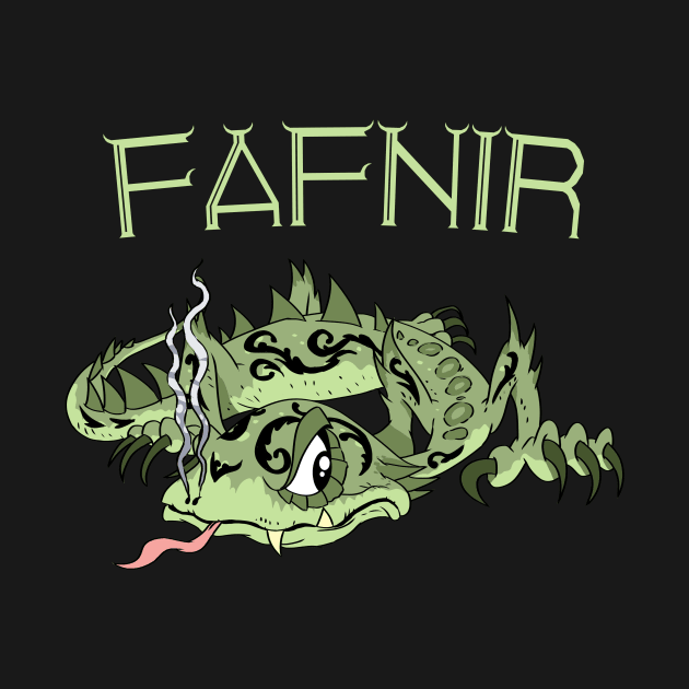 Dragon's Greed: Fafnir the Ancient Serpent by Holymayo Tee