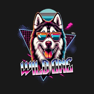 Wild One Siberian Husky Dog T-Shirt