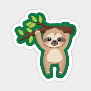 cute baby sloth Magnet