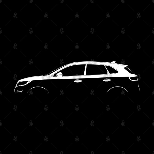 Lincoln MKC Silhouette by Car-Silhouettes