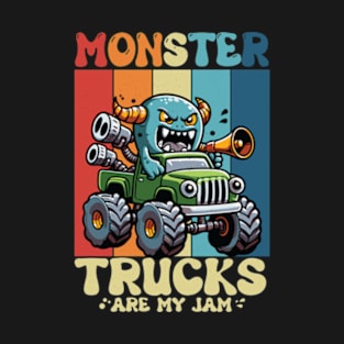 Monster Trucks Are My Jam Funny Monster T-Shirt