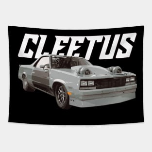 Cleetus McFarland racing el camino big-block Twin Turbski Turbo usa murica Tapestry