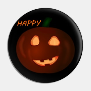 HAPPY HALOWEEN PUMPKIN - SMILING Pin