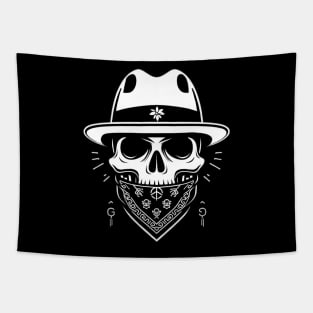 Gangster skull Tapestry