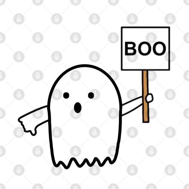 Ghost says Boo by MugyBlinders