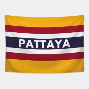 Pattaya City in Thailand Flag Tapestry