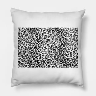 Black and White Leopard Spots Pillow