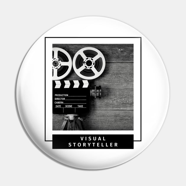 Visual Storyteller retro camera and film design for photographers and visual storytellers Pin by BlueLightDesign