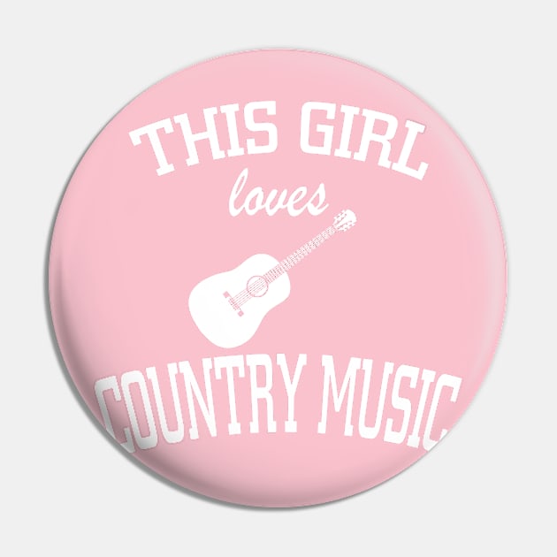 THIS GIRL LOVES COUNTRY MUSIC Pin by MarkBlakeDesigns