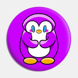 Shy-guin Purple Pin