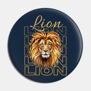 LION | Wear your favorite wild animal Pin