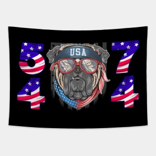 BULLDOG 45 47 TRUMP 2024 Tapestry