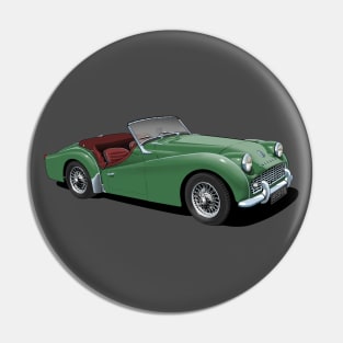 Triumph TR3 in green Pin