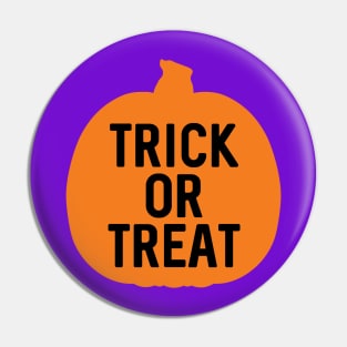 HALLOWEEN TRICK OR TREAT PUMPKIN SILHOUETTE #2 Pin