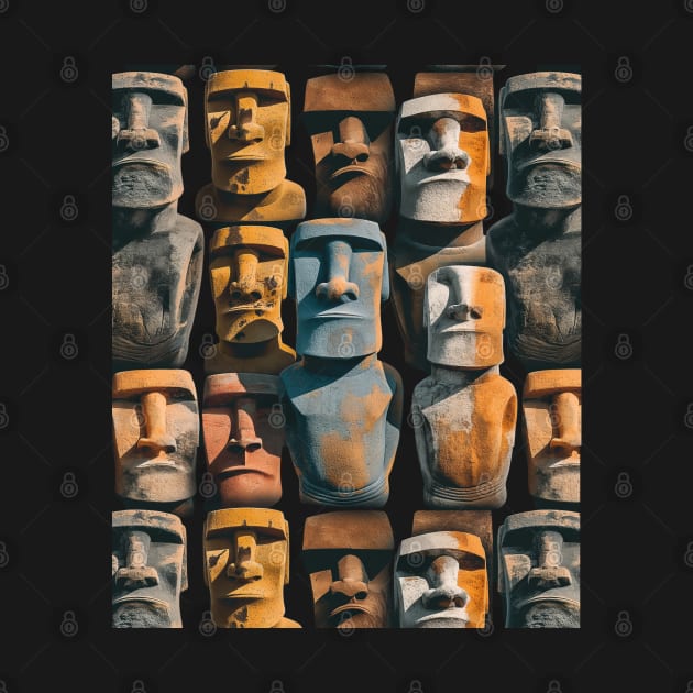 Easter Island Faces by FehuMarcinArt