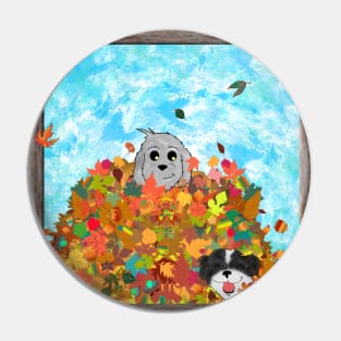 Autumn Dogs too Pin