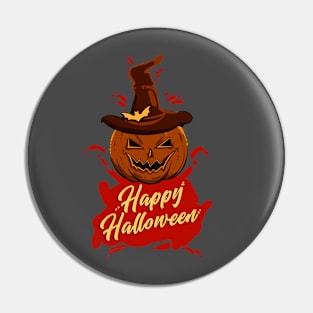 Happy Halloween pumpkin Pin