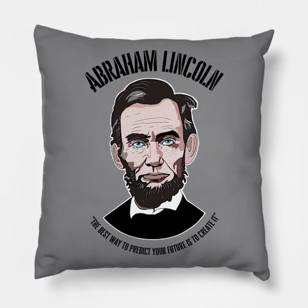 Abraham Lincoln Honest Abe American President Quote Pillow by EmmaFifield