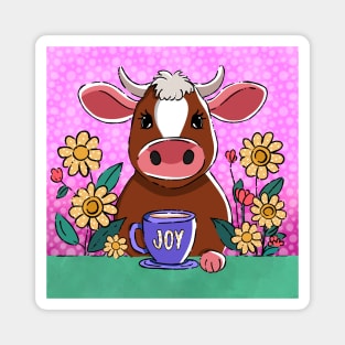 Cow Coffee Break Magnet